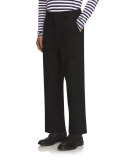 Twill Workwear Trousers, Black