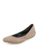ZeroGrand Stagedoor Stud Ballerina Flat, Maple Sugar 