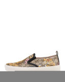 Dublin Bengal-Print Skate Sneaker, Tan