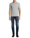 Lean Dean Deep Dark Indigo Skinny-Leg Jeans, Blue