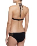 Netting High-Neck Halter Swim Top