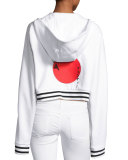 Lace-Up Hoodie Sweatshirt, Puma White