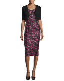 Half-Sleeve Classic Shrug, Black