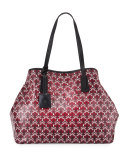 Marlborough Iphis-Print Tote Bag, Oxblood