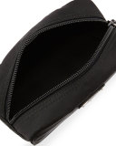 Nylon Small Rectangle Cosmetics Case, Black (Nero)