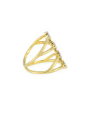 Provence Four Quads Diamond Crisscross Ring