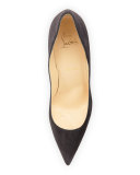 Apostrophy Suede 85mm Red Sole Pump, Fusian