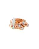 Phoebe Rose-Golden Stacking Rings, Set of 6