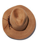 Georgina Embellished Felt Hat, Camel