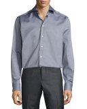 Textured Dress Shirt, Gray