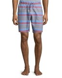 Evan Striped Drawstring Shorts, Multicolor