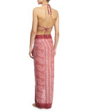 Printed Cover-Up Sarong, Boho