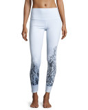 High-Waist Airbrush Leggings, Winter Landscape