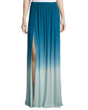 Noel Ombre Maxi Skirt, Pacific Blue Ombre