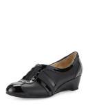 Paislee Striped Wedge Sneaker, Black