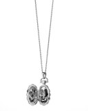 Petite Sunburst Locket Necklace