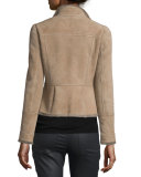 Amica Shearling-Lined Suede Jacket
