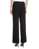Rochelle Wide-Leg Pants, Black 