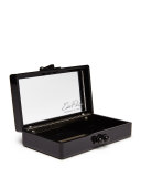 Jean Twist Acrylic Clutch Bag, Obsidian