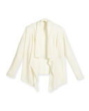 Draped Cashmere Cardigan, Girls' Size 4-14