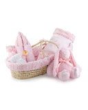 Ziggy Plush Gift Basket, Pink