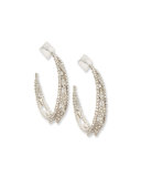 Crystal Lattice Hoop Earrings