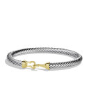 Cable Buckle Bracelet with Gold