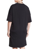 Ombra Half-Sleeve Jersey Dress, Plus Size 