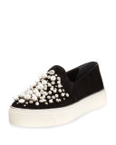 Decor Suede Embellished Sneaker