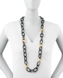 Bronze & Horn Link Mara Necklace