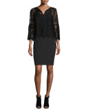 Bennet Short Pencil Skirt, Black