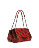 Karung Small Shoulder Bag, Red/Black