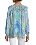 Long-Sleeve Lace-Up Shirt, Sultans Gate