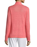 Organic Linen Angled Cardigan 