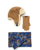 Men's Camouflage Wool-Blend Scarf & Beanie Hat Set