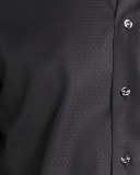Tonal Geometric-Print Sport Shirt, Black