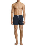Classic Side-Stripe Swim Trunks, Navy