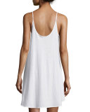 Tranquility Lace-Trim Chemise, White