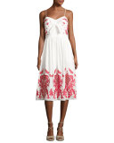 Sage Embroidered Cotton Sundress