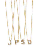 18k Yellow Gold Diamond Love Letter Necklace