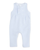 Quilted Double-Breasted Overalls, Blue, Size 3-18 Months