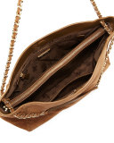Marion Slouchy Suede Chain Tote Bag, River Rock