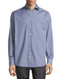 Textured Dress Shirt, Blue