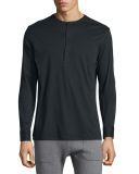 Long-Sleeve Henley Shirt