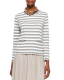 Long-Sleeve Striped Top