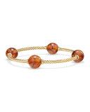 12mm Mustique 18K Amber Station Bracelet