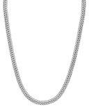 Small Oval Woven Chain Necklace, 18"L