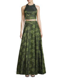 Floral Jacquard Skirt 