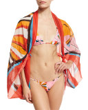 Parasol Voile Pareo Coverup, Pink/Orange