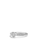 Cable Collectibles Heart Ring with Diamonds